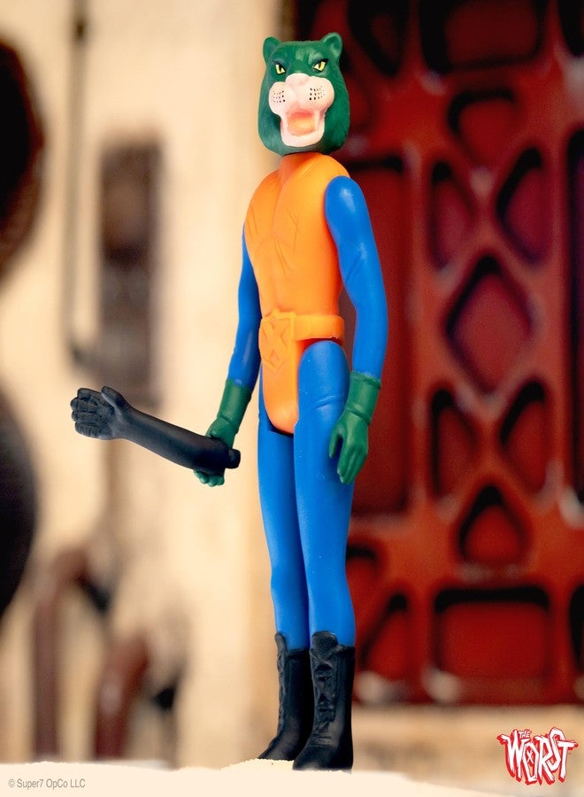 Super7 The Worst Red Tiger Scum Squad - 3.75" The Worst Action Figure with Accessory Collectibles and Retro Toys - Image 5