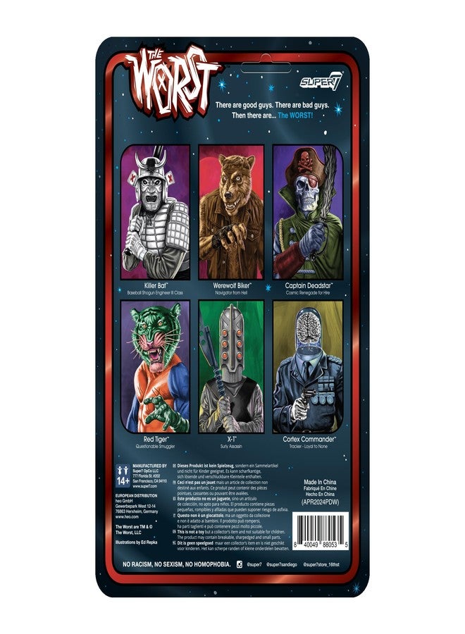 Super7 The Worst Red Tiger Scum Squad - 3.75" The Worst Action Figure with Accessory Collectibles and Retro Toys - Image 3