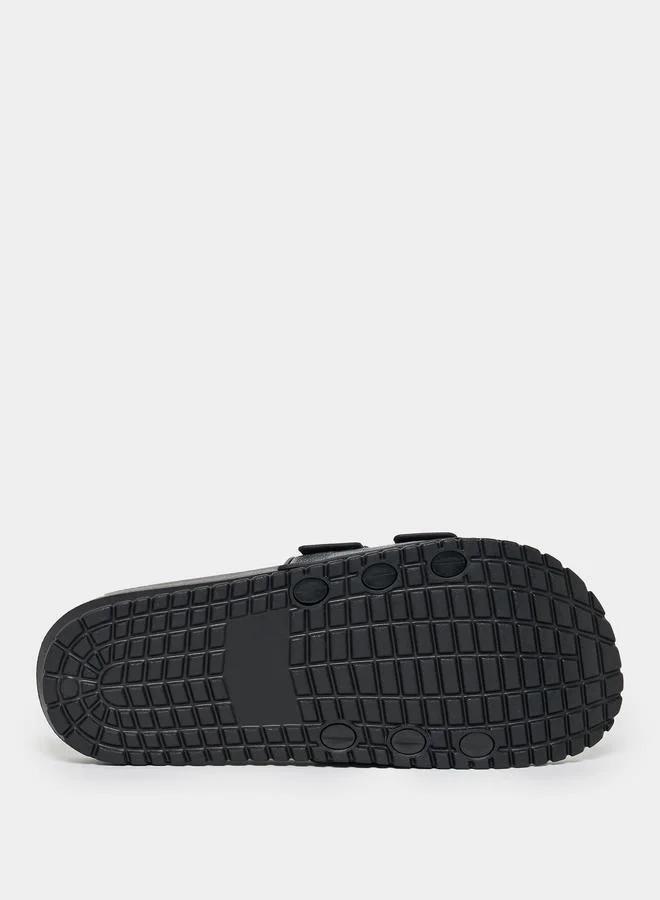 Styli Styli Double Strap Buckle Detail Printed Sandals