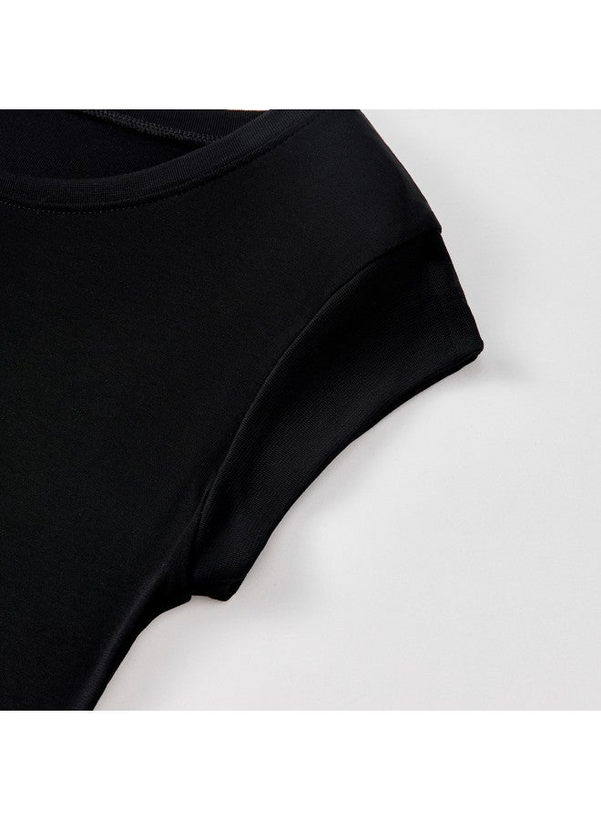 PLANDOO Women'S Short Crop Top For Spring/Autumn, High-End Layering Piece, Wearable Alone, Skin-Friendly And Breathable - Image 4