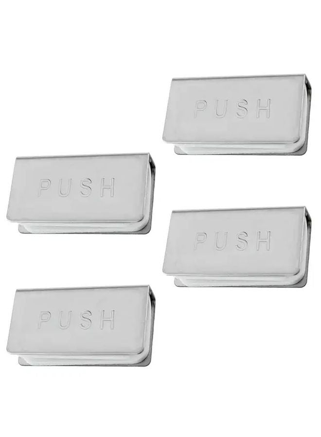 4pcs U Shaped Non Magnetic Glass Door Clamps For 3 6mm Cabinet Latch Clips - Image 1