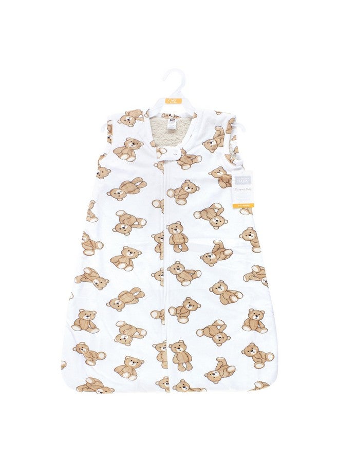 Hudson Baby Unisex Baby Plush Faux Fur Sleeping Bag, Wearable Blanket, Teddy Bears, 12-18 Months - Image 2