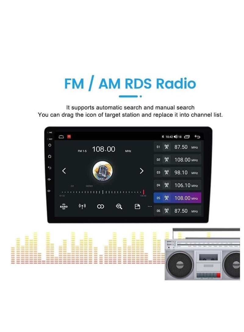 راديو ستيريو للسيارة يعمل بنظام أندرويد 13 لسيارة تويوتا يارس فيوس 2018-2020، يدوي، تيار متردد، Biorunn 9 بوصة ثماني النواة، نظام تحديد المواقع العالمي (GPS) ملاحة لاسلكي سلكي، تشغيل السيارة، أندرويد أوتو، IPS FM AM RDS DSP، ذاكرة وصول عشوائي 4 جيجابايت وذاكرة قراءة فقط 64 جيجابايت - Image 4