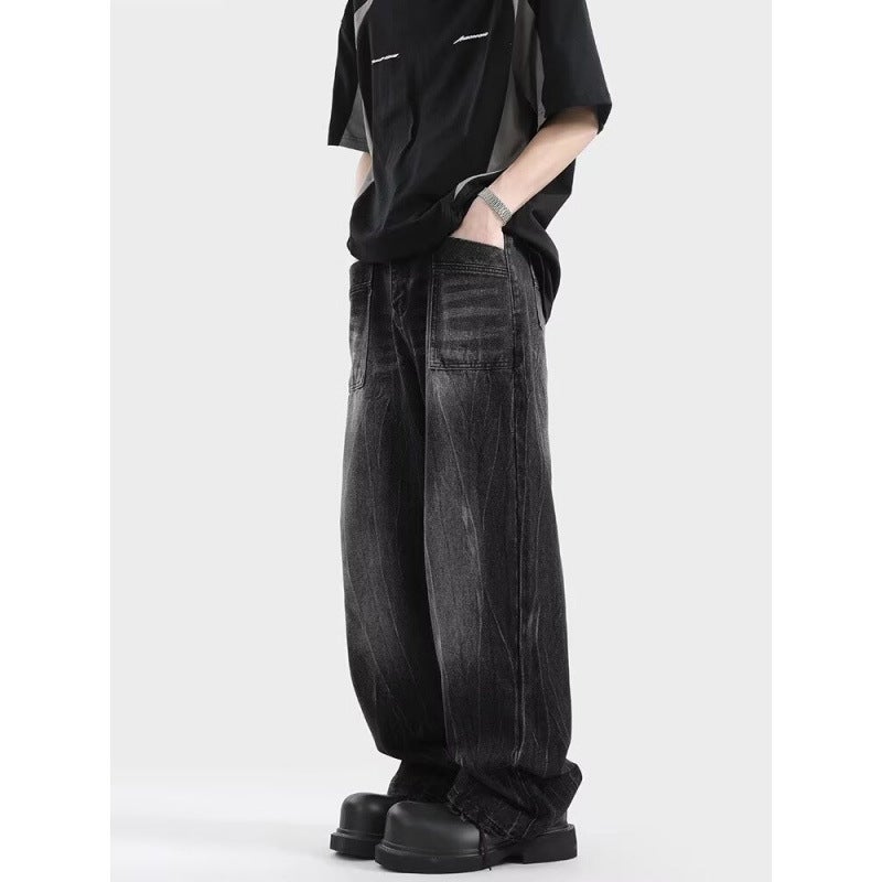 Unisex Classic Denim Jeans Loose Fit Daily Outdoor Wear - Image 2