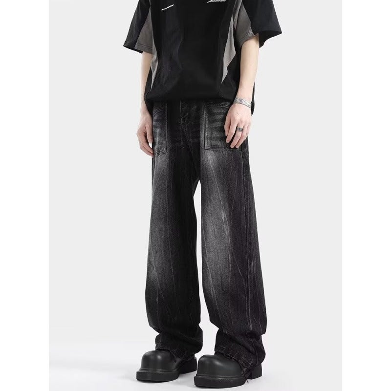 Unisex Classic Denim Jeans Loose Fit Daily Outdoor Wear - Image 4