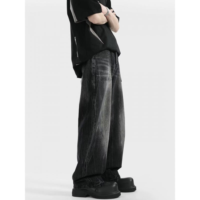 Unisex Classic Denim Jeans Loose Fit Daily Outdoor Wear - Image 5