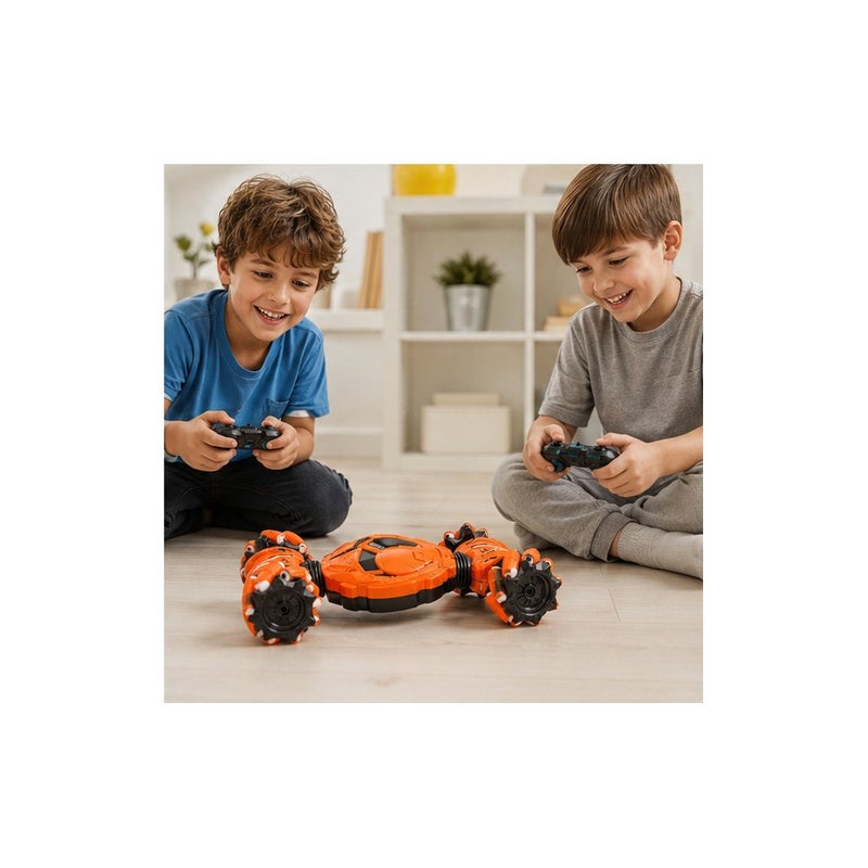 Road Commander: Crazy Car Remote Control Rechargeable Crazy Jumping Car, Dancing Car with Music, with Lights Rechargeable Kids Stunt Car, Gift for Young Players Boys Girls, 3-8 Years Old - Image 4