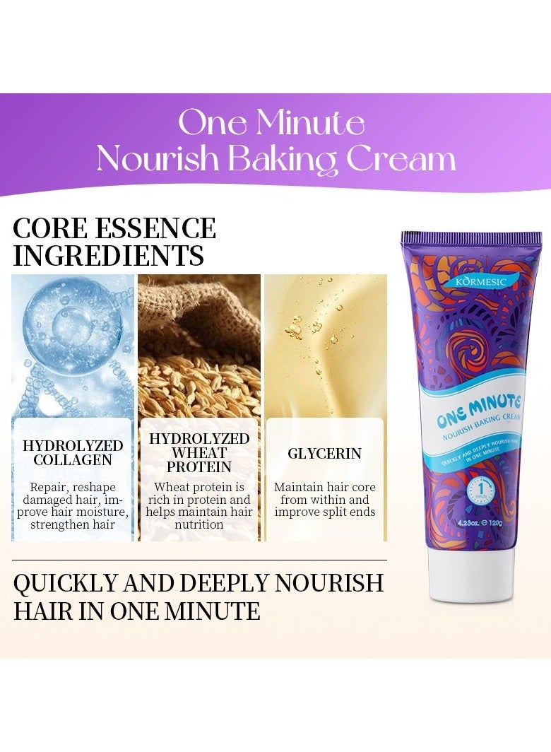 Kormesic قناع شعر لمدة دقيقة واحدة 120 جرام-تكييف وإصلاح عميق - Image 2