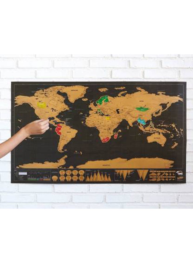 Travel Edition Scratch Off World Map - Image 4