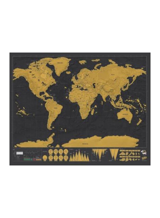 Travel Edition Scratch Off World Map - Image 1