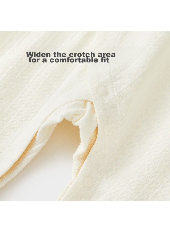 wismorni Weishimuni Baby Clothes For Boys And Girls, Spring And Autumn Pure Cotton, New Year's Outfit, Full Moon Outfit, Onesie, Autumn Sleepwear  - Image 4