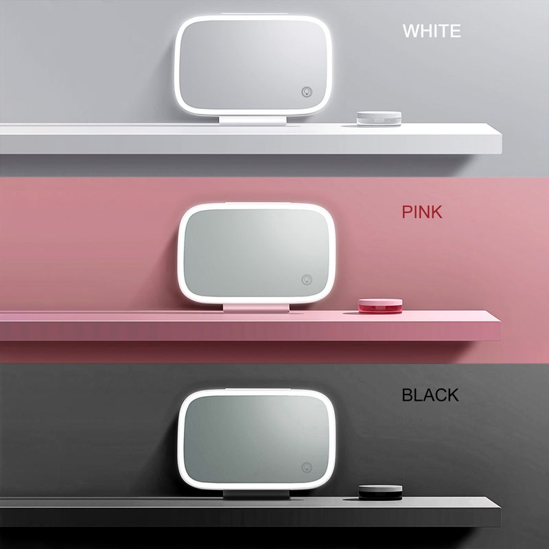 Car Sun Visor Mirror with LED Lights Makeup Sun-shading Cosmetic Mirror Adjustable Vanity Mirror Clip on Automobile Touch Screen Make Up Mirror - Image 5