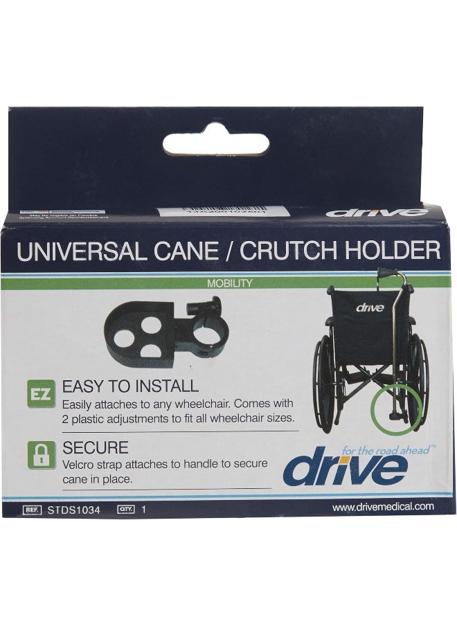 Drive Medical - Drive Medical Manual Wheelchair Cane/Crutch Holder - Image 1