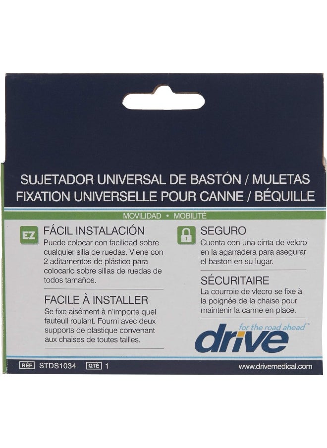 Drive Medical - Drive Medical Manual Wheelchair Cane/Crutch Holder - Image 1