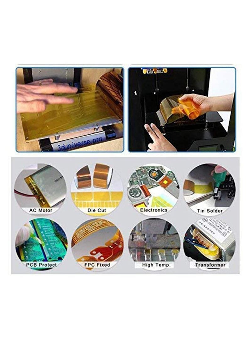 Generic - PTFE Teflon Sheet Set with 2 Sheets 12 x 16 Inches and 2 Rolls 10mm Sublimation Tape for Heat Press Machines Non Stick Reusable Craft Mat - Image 1
