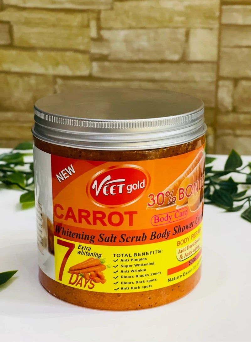 فيت جولد مقشر الجسم بملح الجزر للتبييض الفائق 500 جم