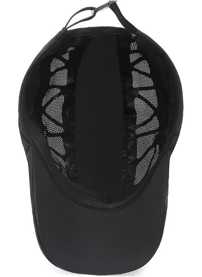 BreeJooy - Men mesh cap baseball cap running hat quick drying hats unisex breathable sport solid color snapback hat - Image 1