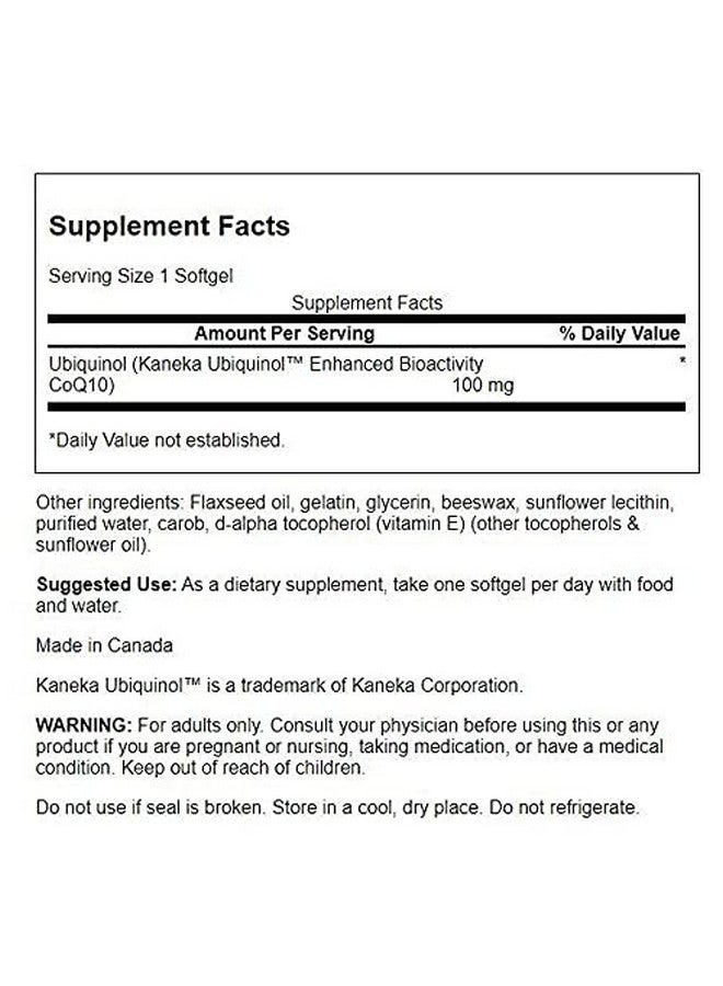 SWANSON Ubiquinol 100 Mg 60 Sgels 2 Pack - Image 3