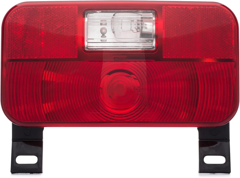 Lumitronics Red Surface Mount Tail Light with License Bracket - Image 1