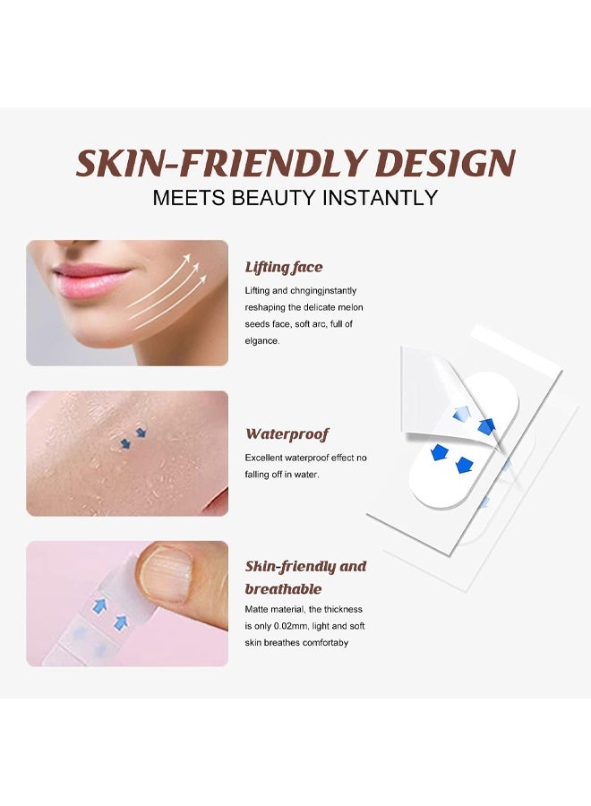 40PCS Invisible Face & Neck Lift Tape, Wrinkle Remover Lifter Tape for Saggy Skin and Double Chin - Image 3