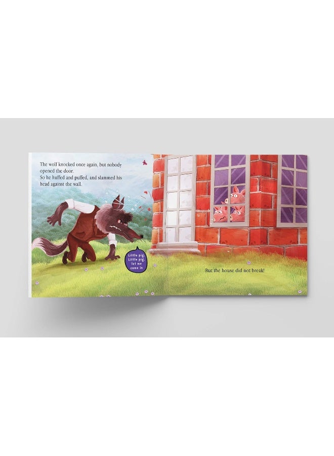 My First 5 Minutes Fairy Tales Three little pigs : Traditional Fairy Tales For Children (Abridged and Retold)  - Image 1