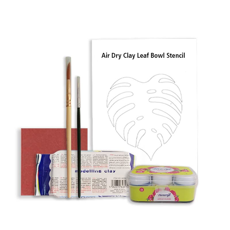 Penkraft Clay Art Leaf Bowl DIY Kit Free Video Tutorial - Image 2