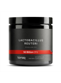 50 Billion CFU Lactobacillus Reuteri Probiotic 50mg per Serving - L Reuteri Probiotics - Highest CFU Count Lactobacillus Reuteri Probiotic - 60 Vegetarian Capsules - 60 Servings