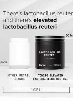Toniiq 50 Billion CFU Lactobacillus Reuteri Probiotic 50mg per Serving - L Reuteri Probiotics - Highest CFU Count Lactobacillus Reuteri Probiotic - 60 Vegetarian Capsules - 60 Servings  - Image 4