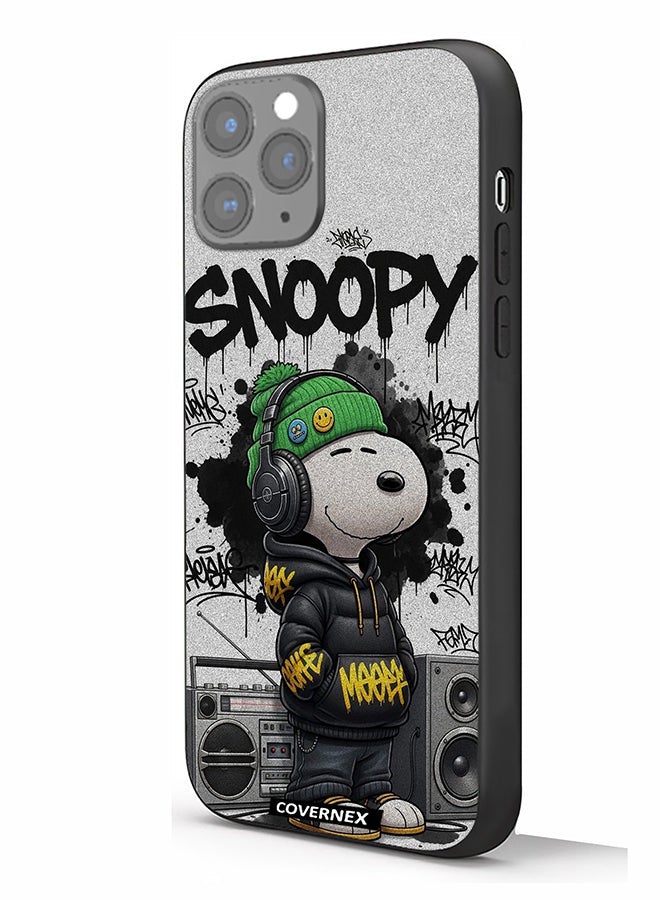 Covernex Apple iPhone 11 Pro Protective Case Cover Printed Featuring Hip Hop Snoopy - Image 1