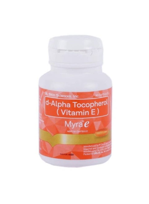 D-Alpha Tocopherols 30 Capsules