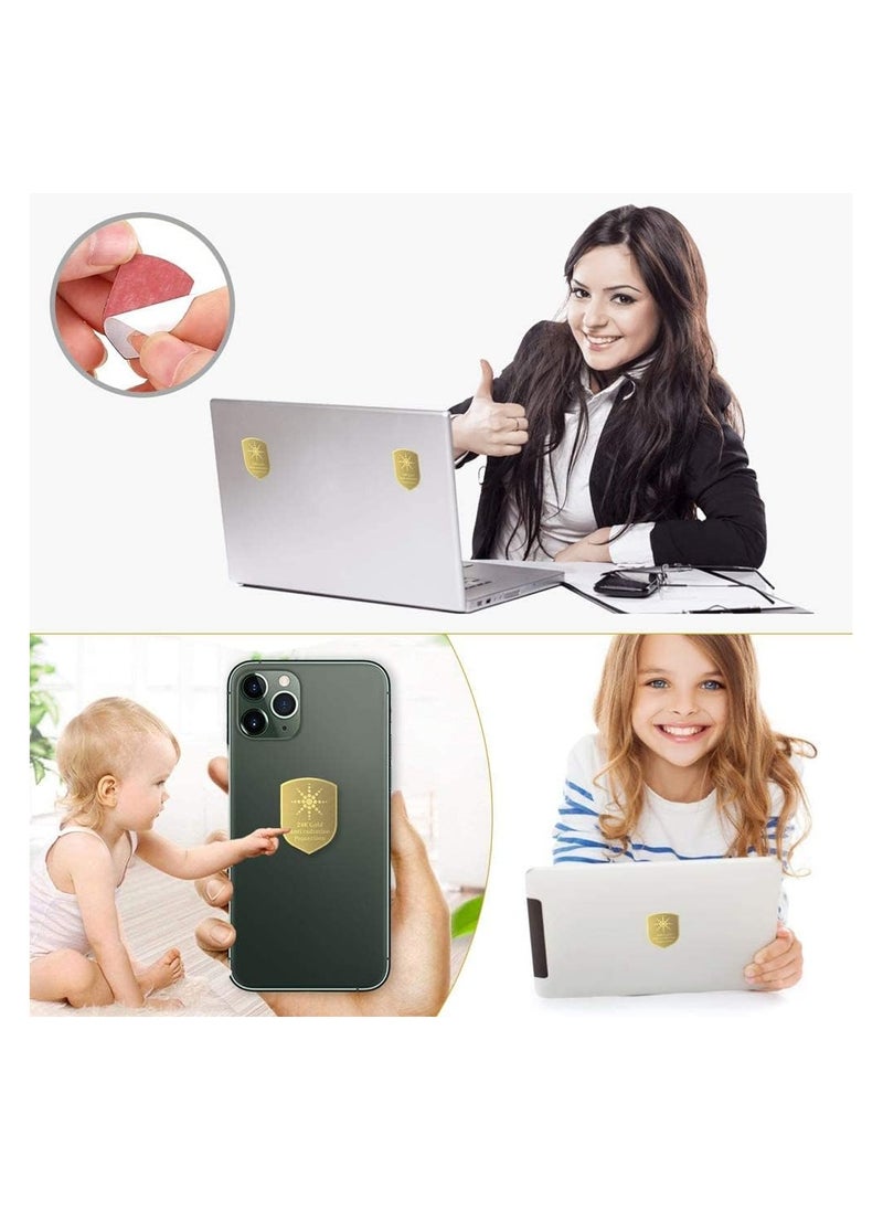 Protective stickers, 6 pieces of 5G radiation protection stickers, radiation neutralizer for iPhone and iPad, EMF blocker for all electronics, suitable for mobile phones, computers, radios, laptops and tablets,