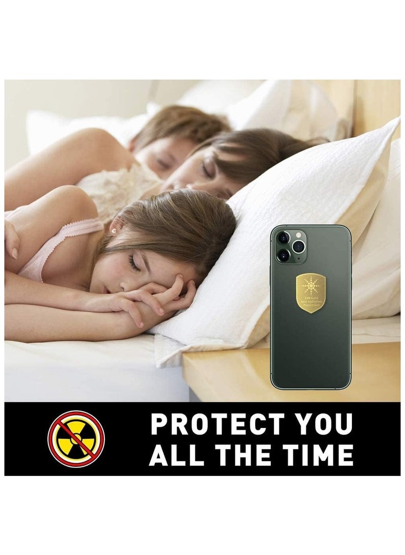 Protective stickers, 6 pieces of 5G radiation protection stickers, radiation neutralizer for iPhone and iPad, EMF blocker for all electronics, suitable for mobile phones, computers, radios, laptops and tablets,