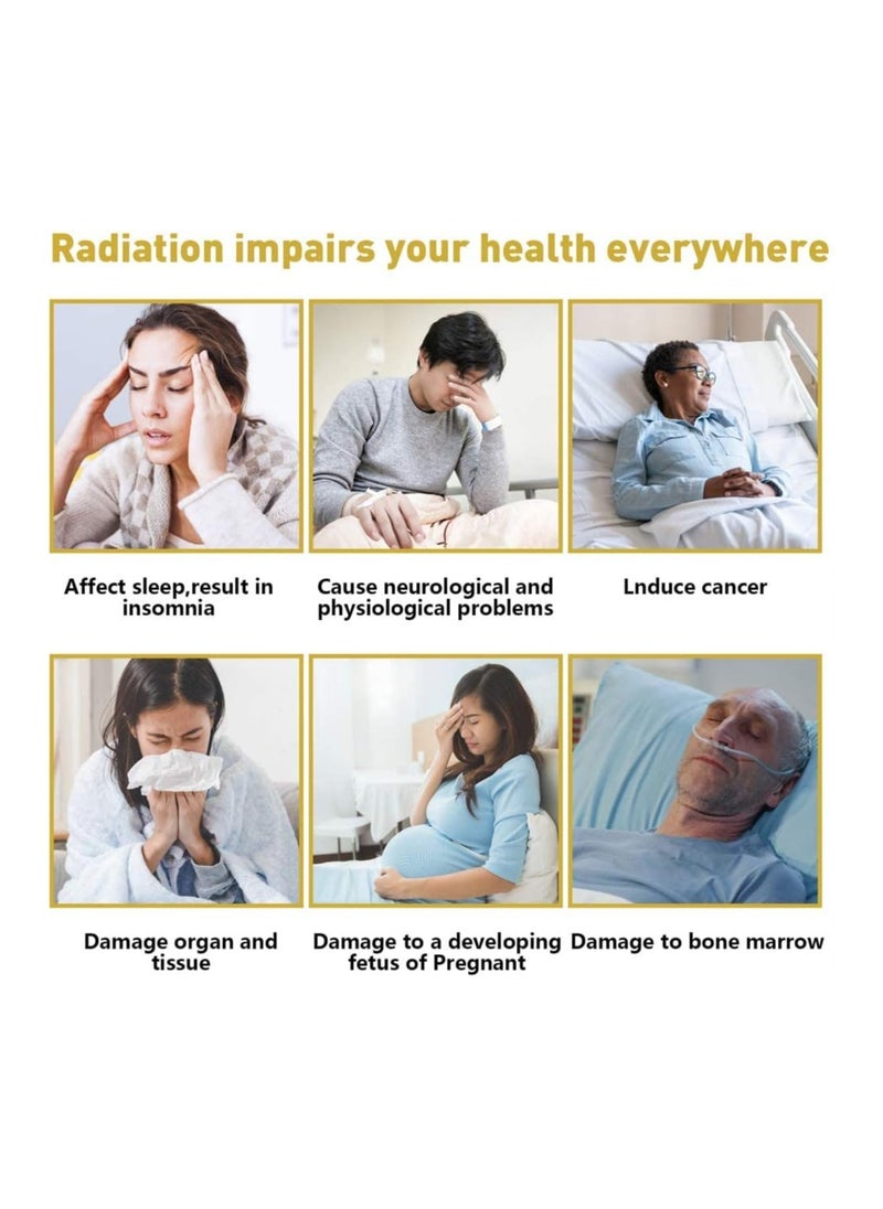 Protective stickers, 6 pieces of 5G radiation protection stickers, radiation neutralizer for iPhone and iPad, EMF blocker for all electronics, suitable for mobile phones, computers, radios, laptops and tablets,