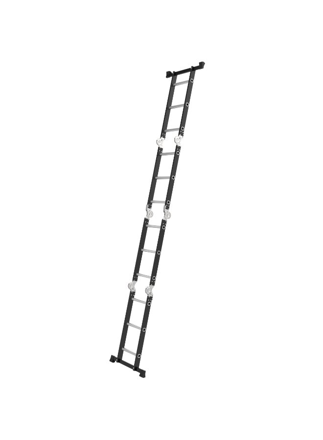 TRAITOOLS Multi-Functional Aluminum Ladder Black and Silver  34 x 24.5 x 91 cm KA6406-3M - Image 4