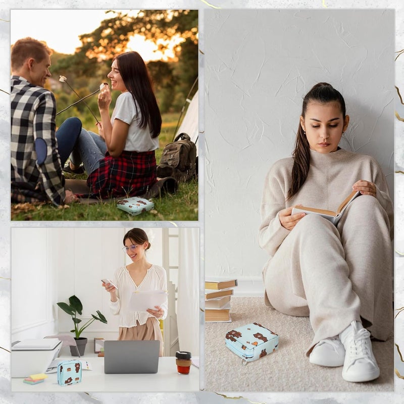 Flywind Flywind 4Pcs Sanitary Napkin Storage Bag Mini Menstrual Period Bag Period Pouch WaterproofTampon Organizer Pouch Tampon Pad Holder for Purse First Period for Teen Girls School  - Image 4