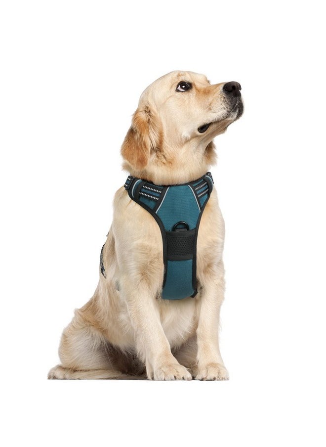 rabbitgoo Dog Harness, No-Pull Pet Harness with 2 Leash Clips, Adjustable Soft Padded Dog Vest, Reflective No-Choke Pet Oxford Vest with Easy Control Handle for Large Dogs, Blue Coral, L - pzsku/Z35E9816C3DDCCB1A7BBAZ/45/_/1736426490/67ae8bac-53b0-4188-8158-30611dbadc42