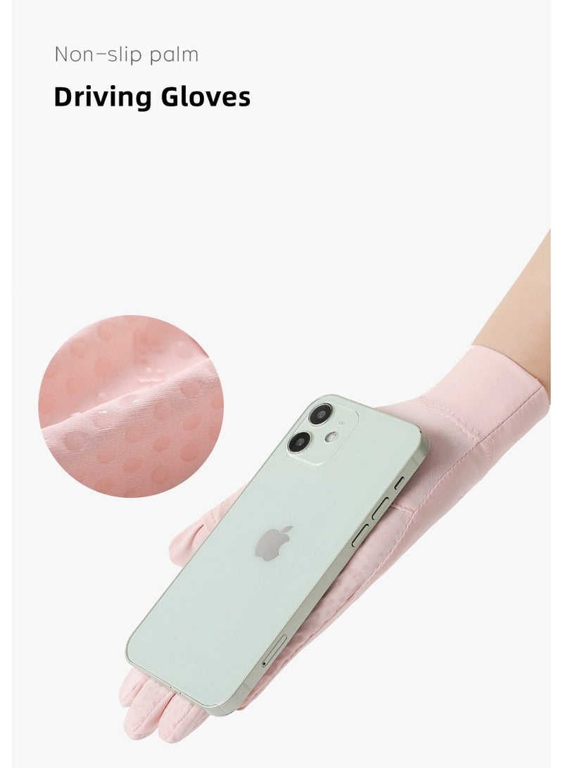 RTYY قفازات نسائية،قفاز سواقة،قلفزات سواقه،قفازات الحماية من الشمس،قفازات صيفية مضادة للانزلاق، مزودة بشاشة لمس كاملة الأصابع، مناسبة للقيادة في الصيف، وركوب السيارات، وصيد الأسماك، ولعب الجولف، والأنشطة الخارجية. - Image 4