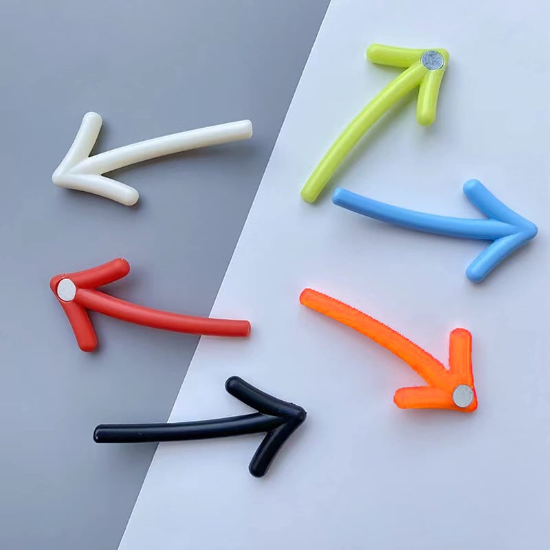 12 Pcs Colorful Arrow Fridge Magnets  Cute Fun Refrigerator Magnets for Kitchen Office Lockers Decorative Accessories