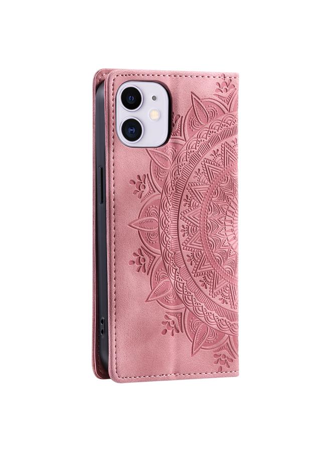 Zaboon Case For iPhone 11 Totem Embossed Magnetic Leather Phone Case - Image 3