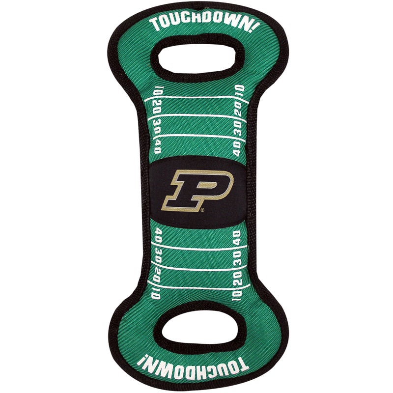 Pets First NCAA Football Field Dog Toy with Squeaker Purdue Boilermakers for Tug Toss and Fetch Tough Durable PET Toy - Image 2
