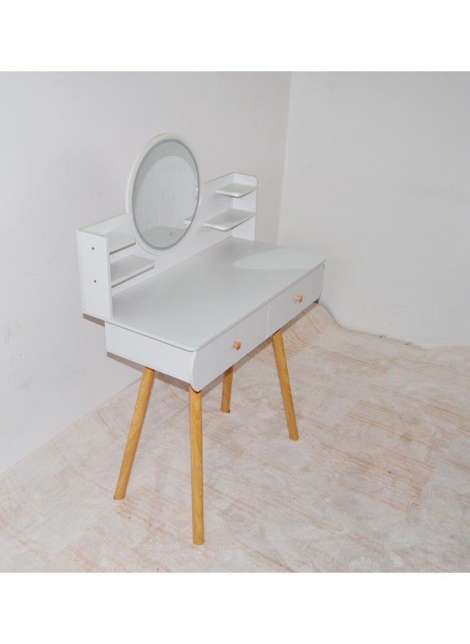 NKX - Dressing Table Makeup Mirror With Lights And 2 Drawers - Image 1