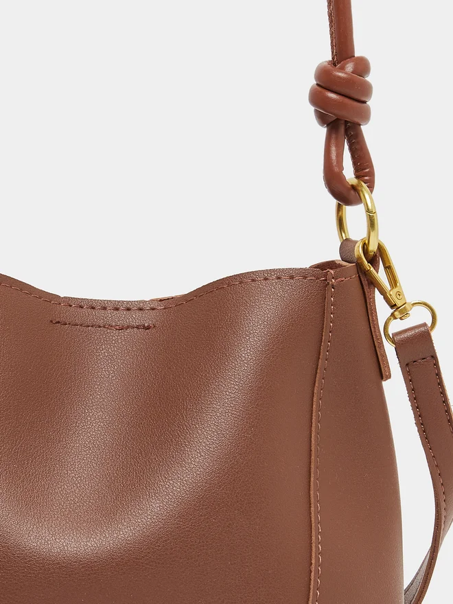 Styli Styli Plain Shoulder Bag with Double Handle