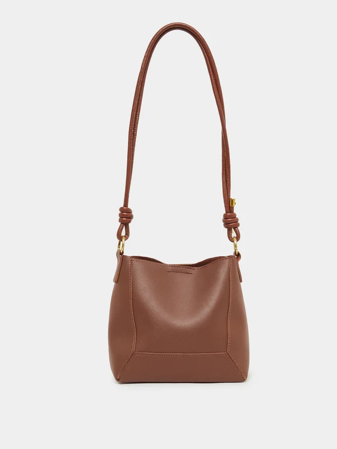 Styli Styli Plain Shoulder Bag with Double Handle