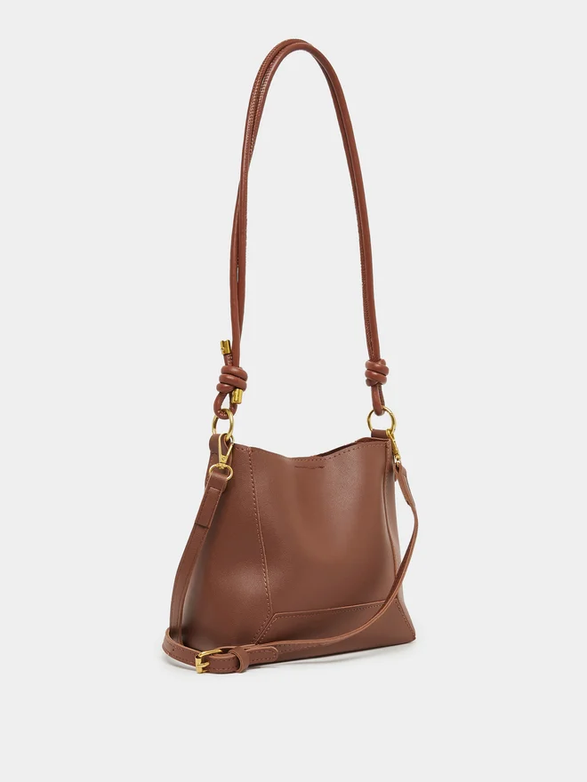 Styli Styli Plain Shoulder Bag with Double Handle