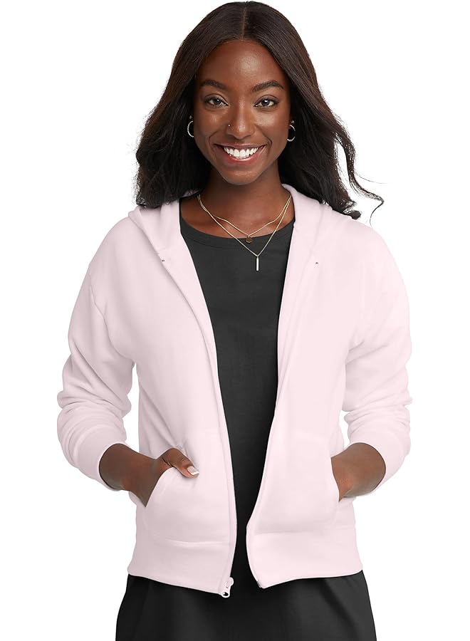 هينز جاكيت نسائي من الصوف بغطاء رأس وسحاب كامل (عبوة من قطعة واحدة) - Image 1