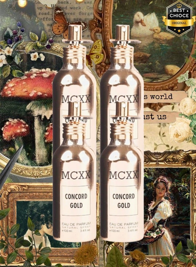 CONCORD 4 Pieces Mcxx Concord Gold Perfume 100ml EDP - Image 1