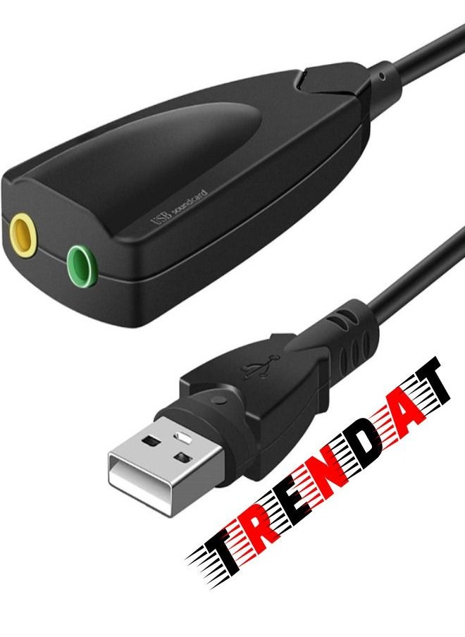 Generic External Sound Card (USB 7.1) Surround Card 12 Channel 5Hv2 to Headphone Jack 3.5mm  - Image 1