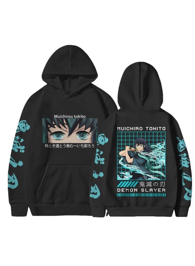 عام شيطان القاتل توكيتو مويتشيرو المطبوعة عارضة هوديي الشباب الاتجاه سترة سترة - Image 1