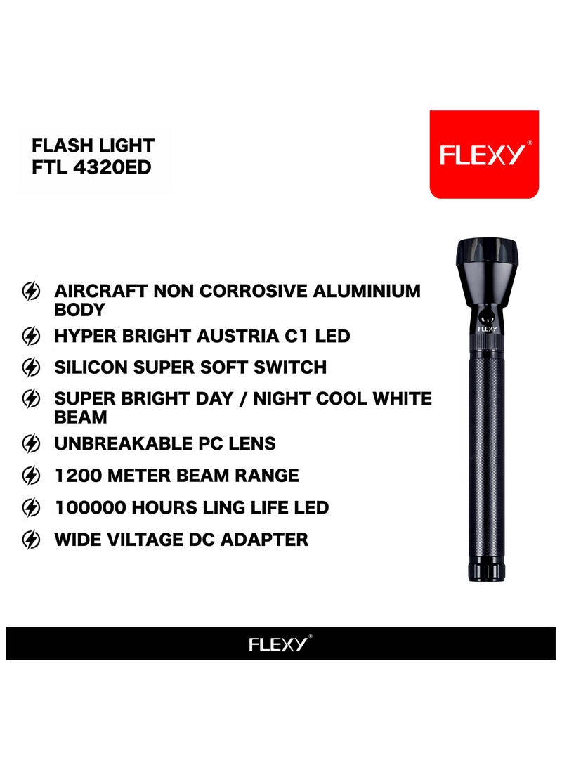 Flexy مجموعة مصابيح LED قوية ومتينة قابلة لإعادة الشحن مكونة من 3 قطع باللون الأسود تدوم لمدة 100000 ساعة  - Image 5