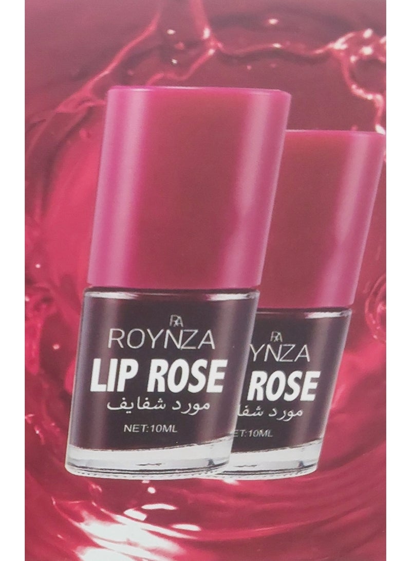 ROYNZA LIP ROSE PEACHY GLOSSY FULLEST SWEET LIPS 10ML - Image 1
